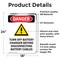 Signmission Turn Off Battery Charger, 18 in W x Rectangle, Vinyl Decal OS-2PACK-DS-D-1824-V-1593 - alternate 6